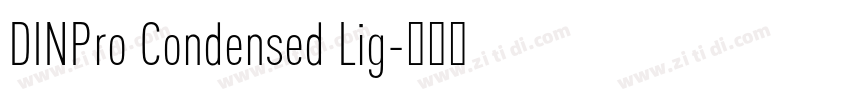 DINPro Condensed Lig字体转换